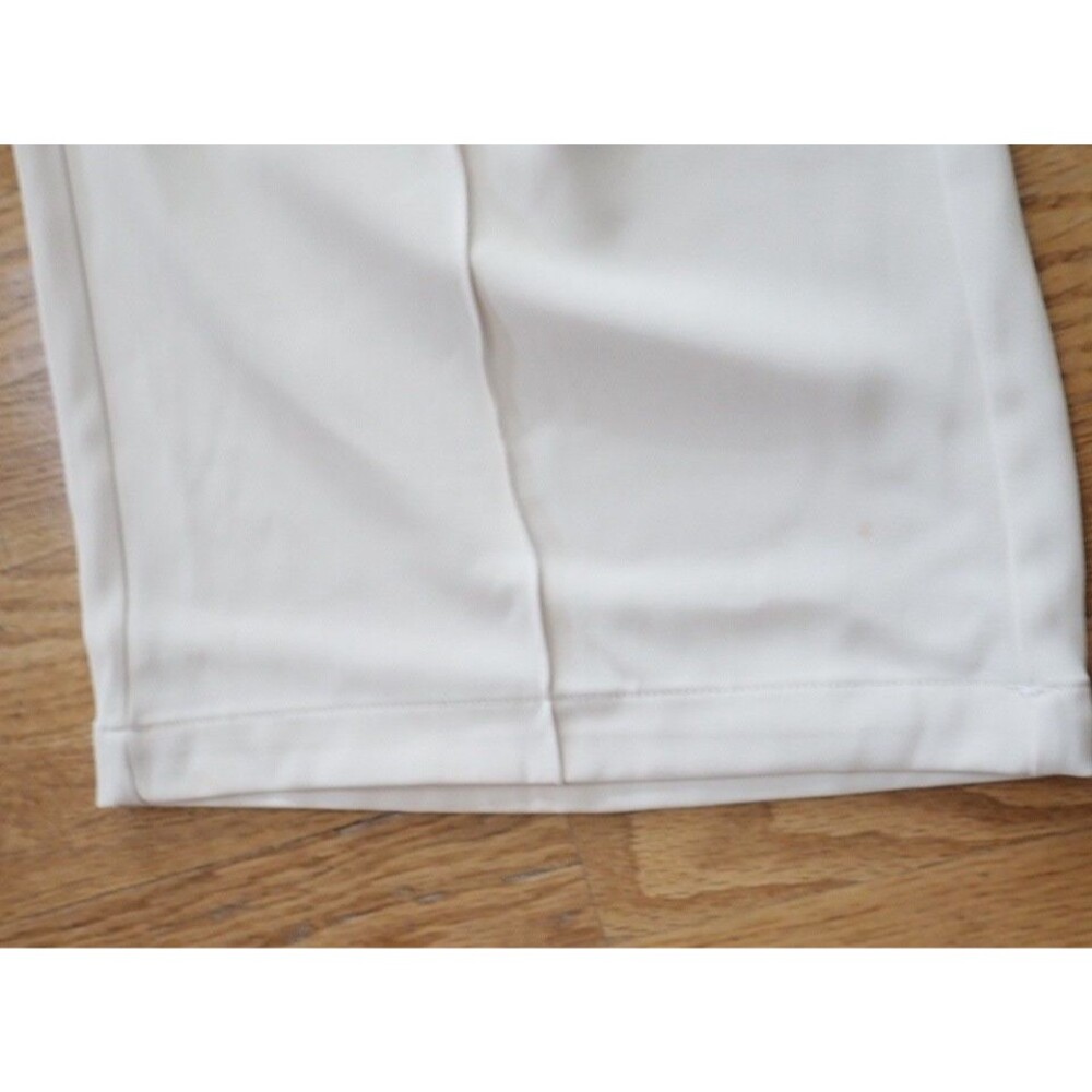 Melloday Women's Size Large White Ivory Wide Leg High Rise Crop Pants NWT "READ" - Picture 8 of 10
